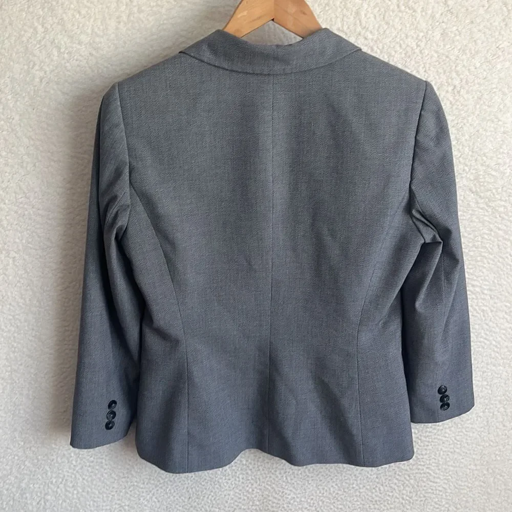 Tahari Blazer Womens‎ Small Petite Grey - Picture 6 of 6